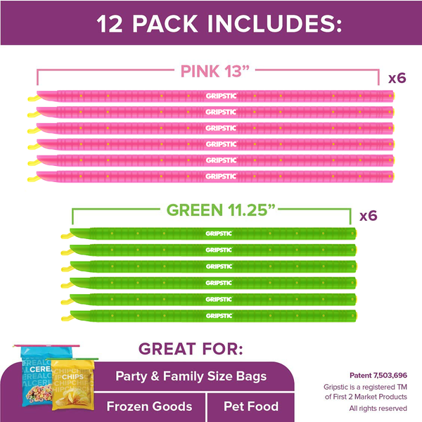 GRIPSTIC® Bag Sealer 3-Pack Green Set