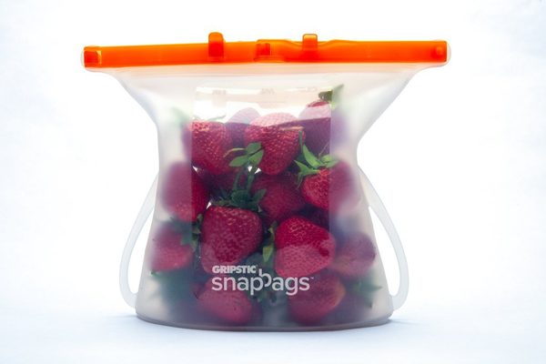 Zip Top Reusable Silicone Storage Bags Keep Food Fresh Longer in